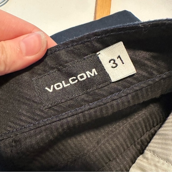 NEW VOLCOM FRICKIN MODERN STRETCH CHINO SHORTS IN DARK NAVY - Picture 3 of 11